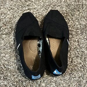 Toms Black Casual Flats Slip-On